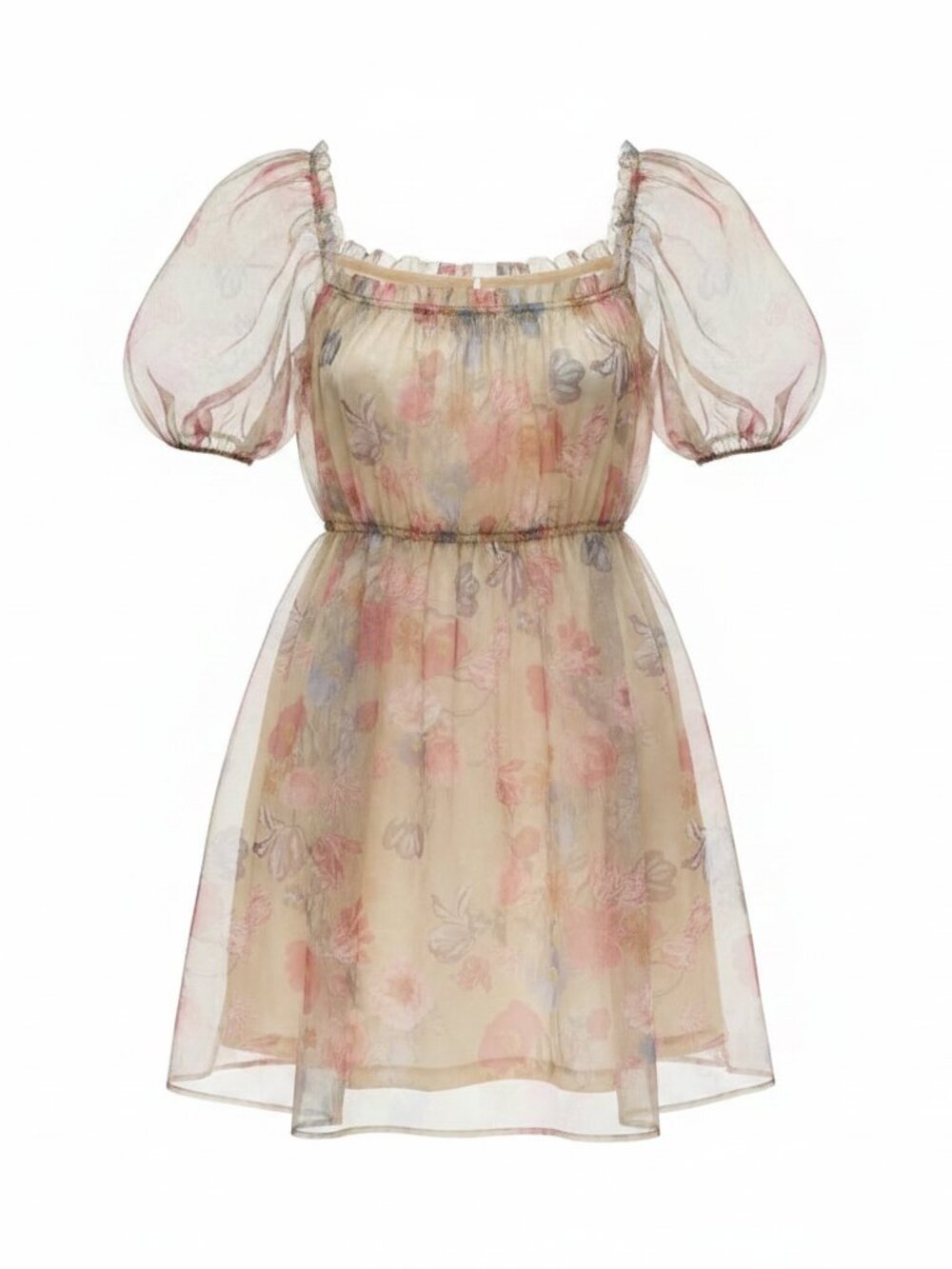 Selkie style floral mini dress size Large
